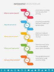 Wall Mural - Project Management Infographic Template Design - Vector Illustration