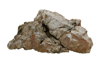 Wall Mural - rock isolated on white background