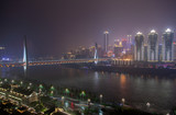 Fototapeta  - Dongshuimen Bridge over Yangtze river in Chungking in China
