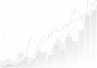 Vector : Gray business graphs on white background