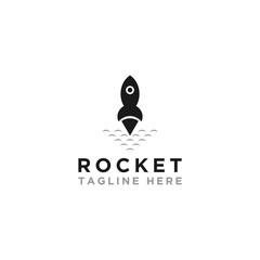 Sticker - Rocket Logo Design Template vector eps 10 - vector