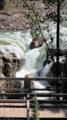 Wall Mural - waterfalls at Maligne Park, Canada