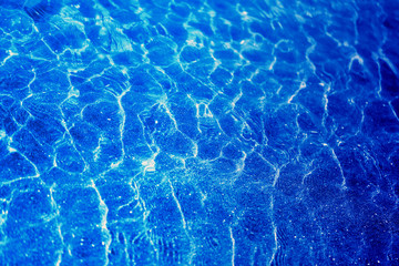 Photo background blue water of the sea