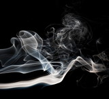 Fototapeta Abstrakcje - Smoke on black background