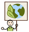 placard_protest_environment protection_man_planet_leaves_by jziprian