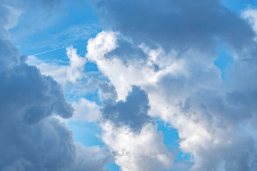 Wall Mural - clouds with background, sunlight through clouds background