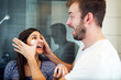 © Novak - Couple in bathroom have fun