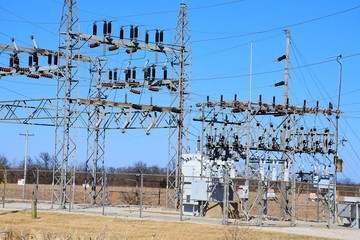 Canvas Print - Electric Substation