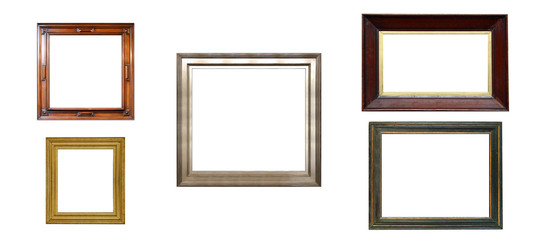 isolated antique luxury frame