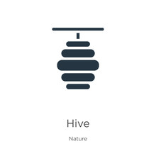 Hive Icon Vector. Trendy Flat Hive Icon From Nature Collection Isolated On White Background. Vector Illustration Can Be Used For Web And Mobile Graphic Design, Logo, Eps10