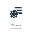 © Premium Art - Efficiency icon vector. Trendy flat efficiency icon from big data collection isolated on white background. Vector illustration can be used for web and mobile graphic design, logo, eps10