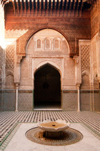 Interiors Of A Medersa, Medersa Bou Inania, Fez, Morocco