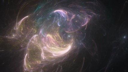 millions of galaxies swirling and moving around in the universe 3d render. deep space journey, unive