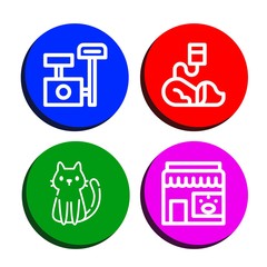 Poster - Set of kitty icons