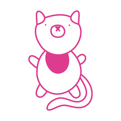 Poster - cute little cat mascot character