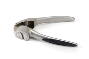 the garlic press silver isolated