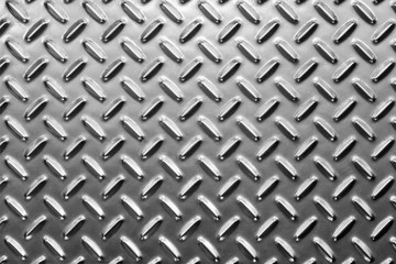 Metall floor plate. Anti slip diamond plate.