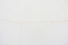 Old Blank White Grunge Painted Wall Cracked Structure Texture Background