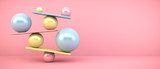 Fototapeta  - colorful balancing balls