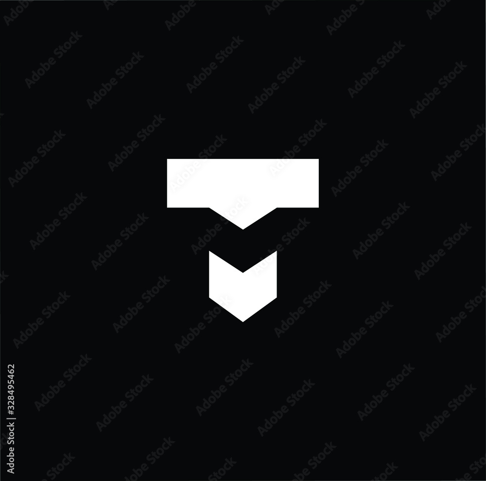 Initial based modern and minimal Logo. TM MT letter trendy fonts ...
