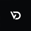 © FinalDesignz - Initial based modern and minimal Logo. VD DV letter trendy fonts monogram icon symbol. Universal professional elegant luxury alphabet vector design