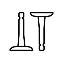 engine valves icon design, flat style icon collection