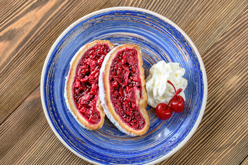 Wall Mural - Slices of cherry strudel