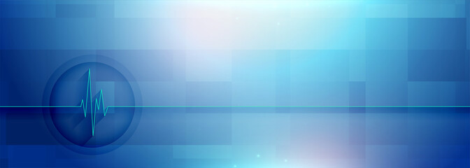 healthcare and medical science banner with text space