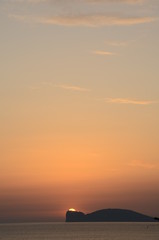 Wall Mural - sunset at capo caccia, alghero, sardinia, italy