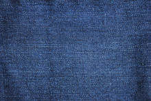 Denim Jeans Fabric Background. Blue Jean Texture Pattern, Plain Denim Jeans Material Surface. Seamless Dark Denim Cloth, Blank Fiber Close Up Top View