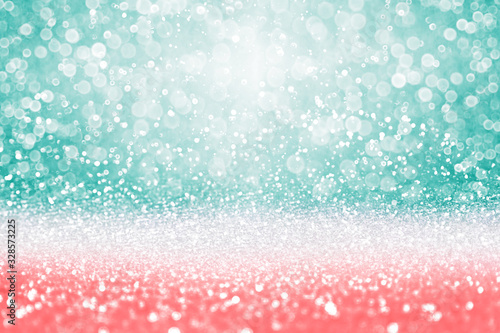 Teal Coral Pink And Peach Glitter Sparkle Diamond Background Pattern Stock Photo Adobe Stock