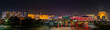 USA, Nevada, Clark County, Las Vegas Strip. A panorama of the skyline of the famous hotels and casinos in this world-class city at night