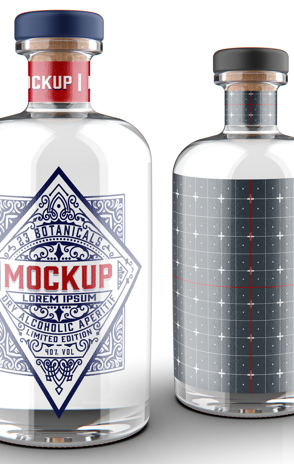 Download Gin Bottle Mockup Stock Template Adobe Stock