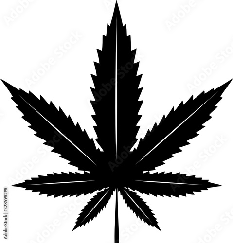Download Marijuana Leaf Svg Vector File For Svg Cutfiles Cricut And Silhouette Digital File Stock Vector Adobe Stock