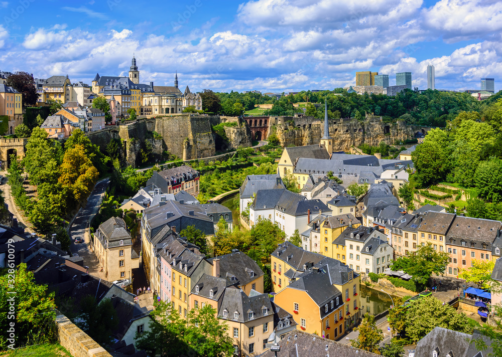 Obraz na płótnie Luxembourg city, Grand Duchy of Luxembourg w salonie