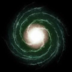 Wall Mural - spiral galaxy in space