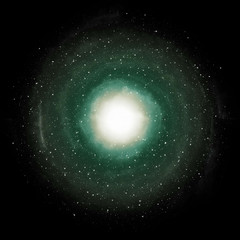 Wall Mural - spiral galaxy in space