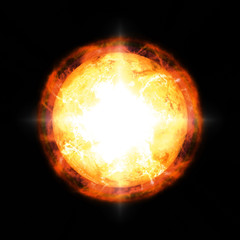 Wall Mural - sun in outer space