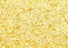 Shiny Brilliant Golden Background. Goldy Bg. Glistening Gold-coloured Wallpaper. Small Flinders Of Gold Deployed On The Underlay. Shiny Pieces Of Gold. Rutilant Christmas Background.