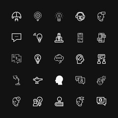 editable 25 think icons for web and mobile