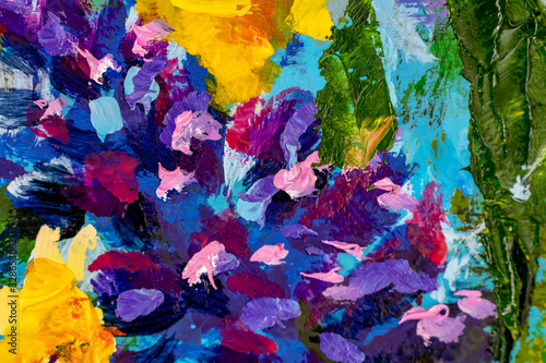 Dekoracja na wymiar  kwiaty-obrazy-zblizenie-monet-malarstwo-claude-impresjonizm-farba-pejzaz-kwiat-laka