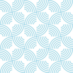 Blue ocean Background, Geometric seamless pattern tiles. Use for design.