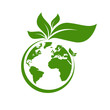 © 3rus - Ecology world symbol, icon. Eco friendly concept for company