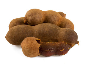 Wall Mural - sweet tamarind isolated on white