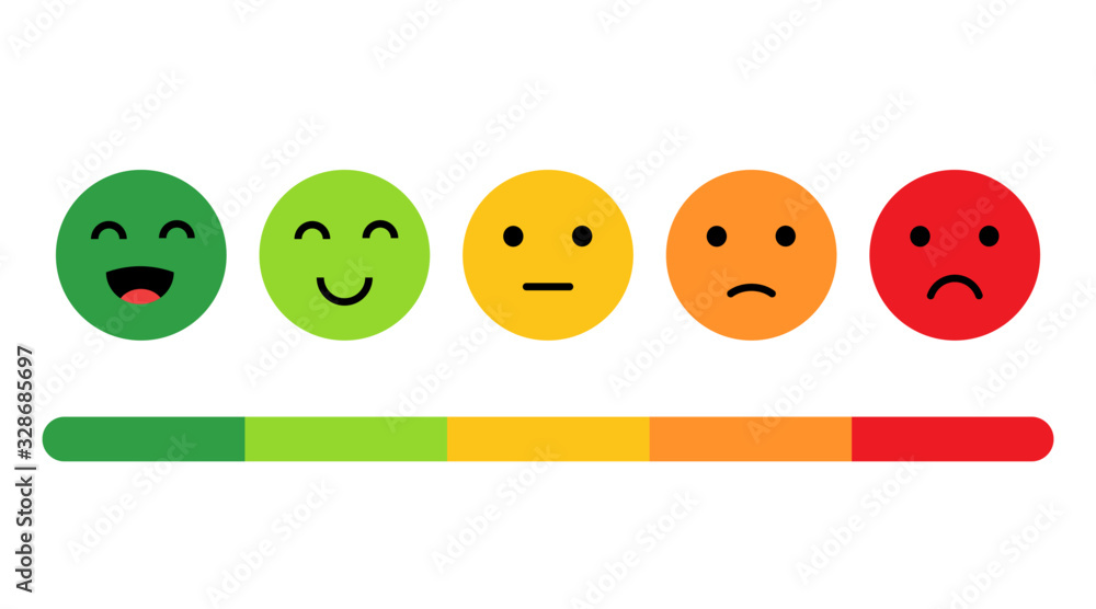 Feedback vector concept. Rank, level of satisfaction rating. Feedback ...