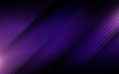 Poster - Abstract purple straight stripes. Hi-tech futuristic background