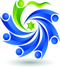 Sticker - star couple logo