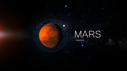 mars, exploration and missions to the red planet, martian exploration, planet and inscription