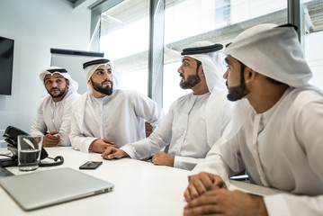 Arabic business team in the office