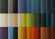 leather samples in many colors